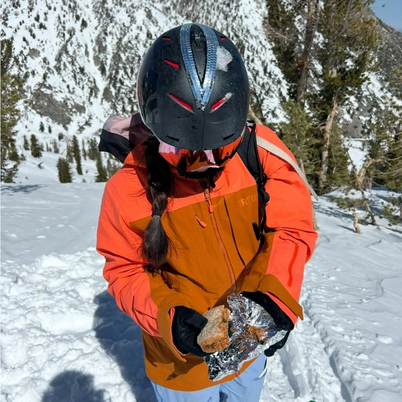 Men's S Trew Gear PRIMO Vibrant Orange and Brown Ski Jacket (coral/copper) - Picture 7 of 8